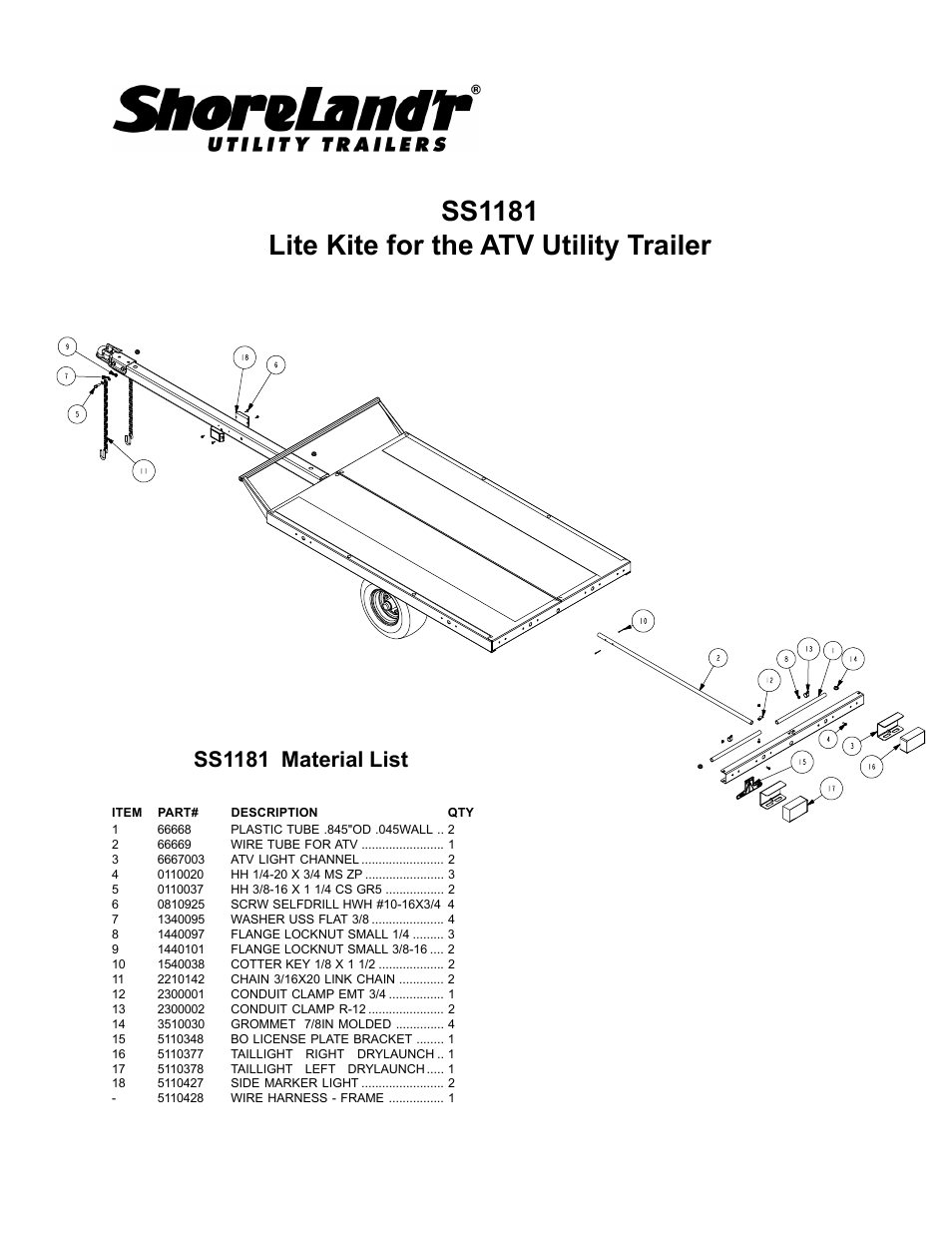 ShoreLand'r SS1181 User Manual | 4 pages