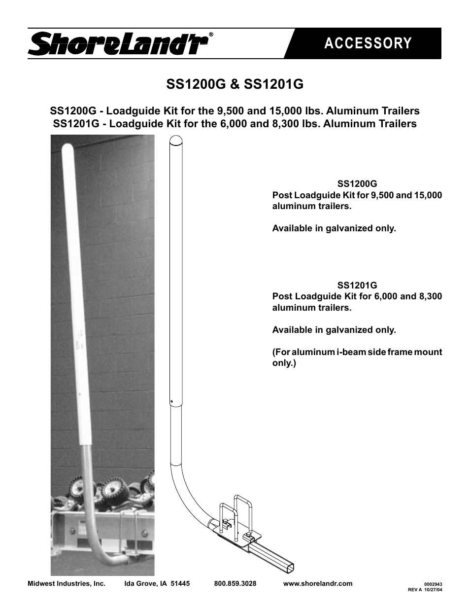 ShoreLand'r SS1201G User Manual | 4 pages