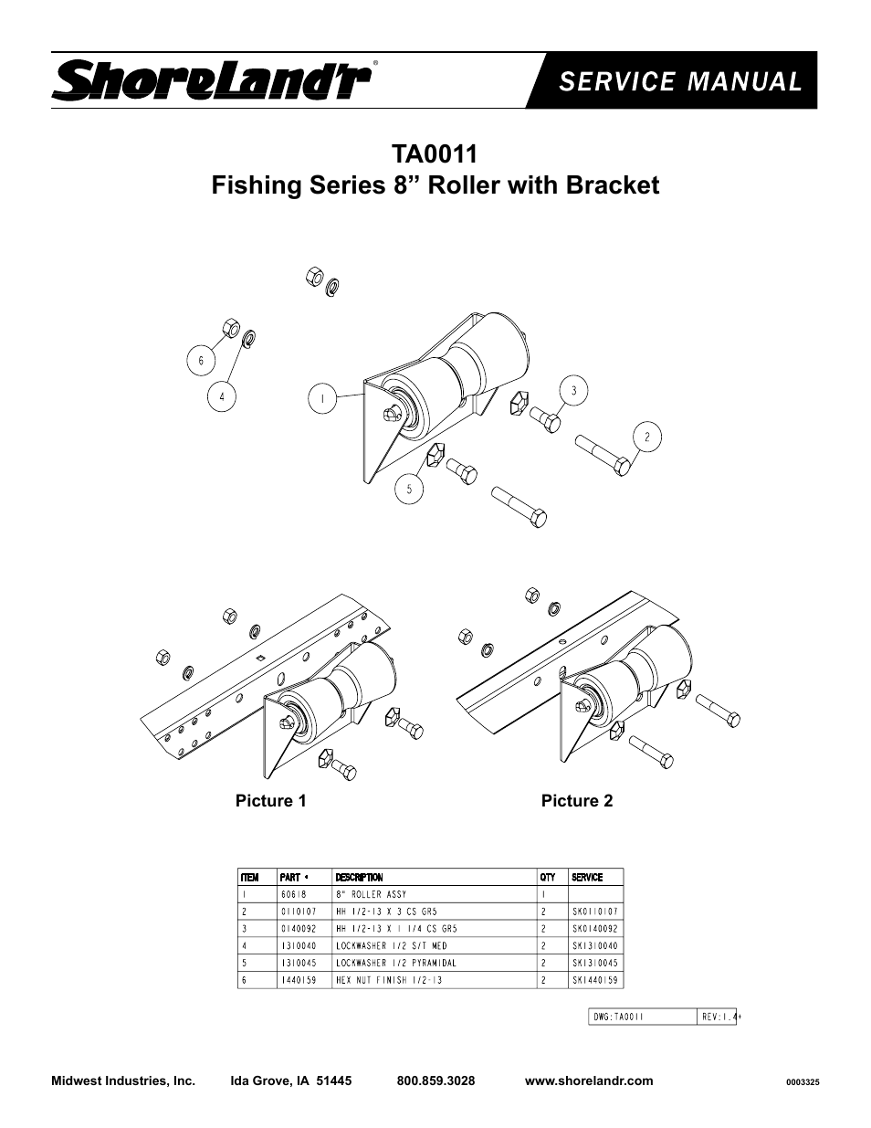 ShoreLand'r TA0011 User Manual | 2 pages