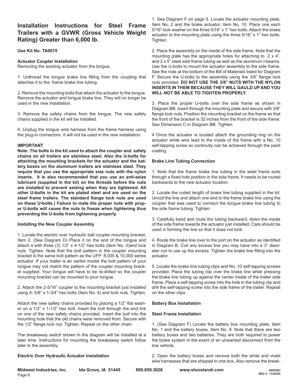 ShoreLand'r TA0015 V.1 User Manual | Page 6 / 10