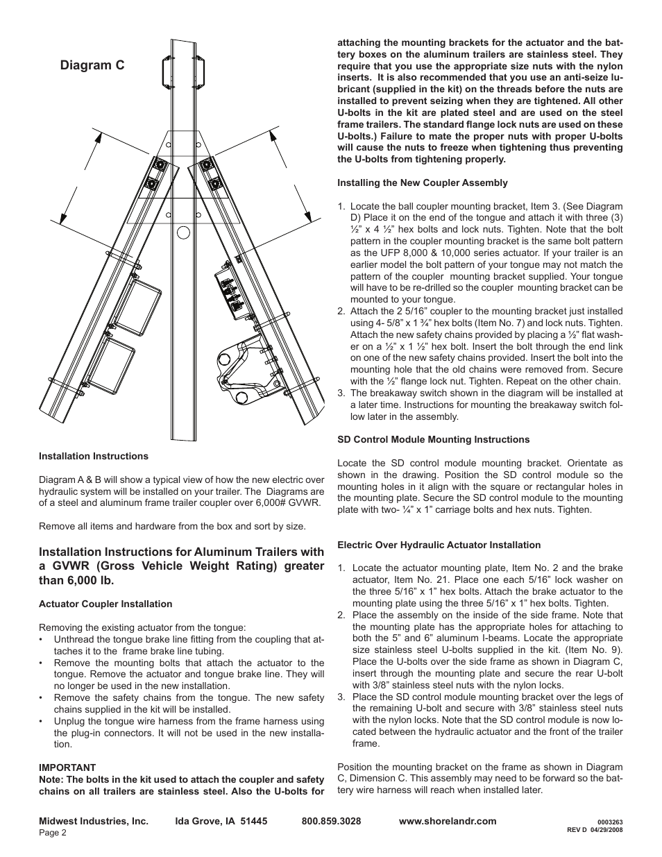 Diagram c | ShoreLand'r TA0015 V.2 User Manual | Page 2 / 8