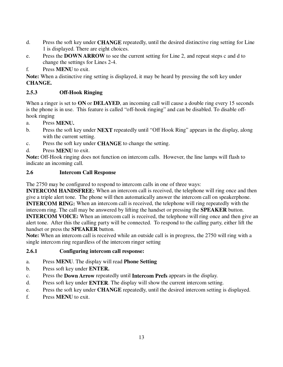 Cortelco 2750 User Manual | Page 18 / 58
