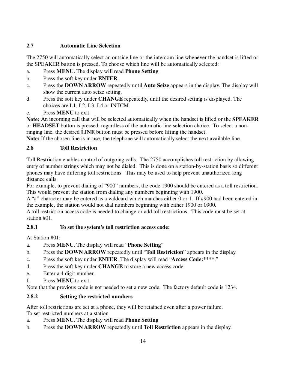 Cortelco 2750 User Manual | Page 19 / 58