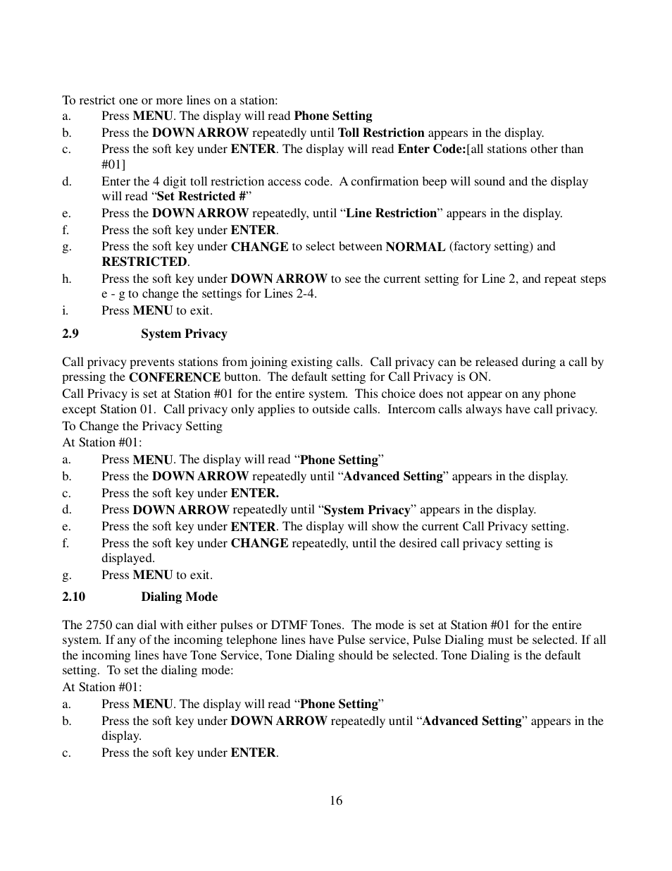 Cortelco 2750 User Manual | Page 21 / 58