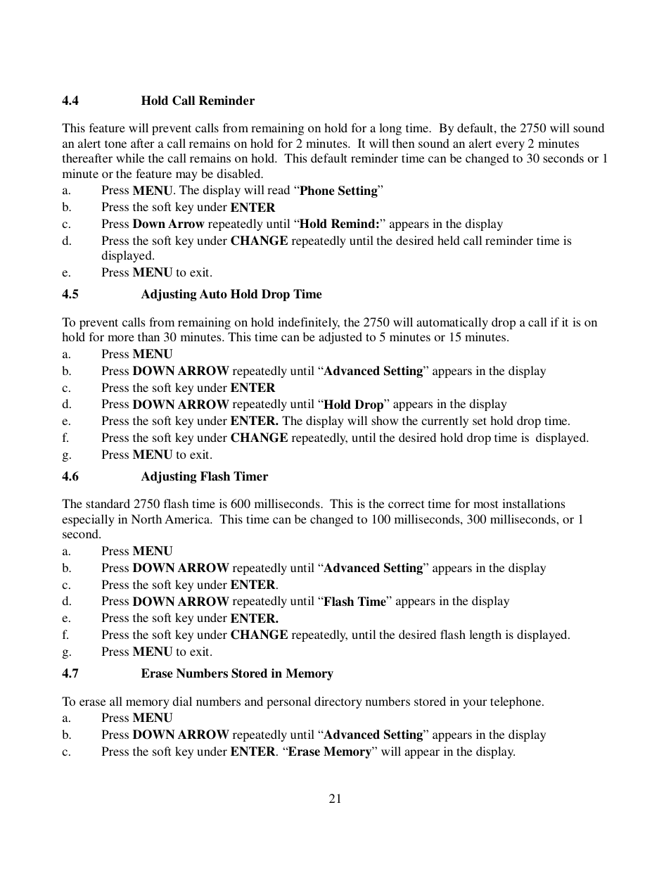 Cortelco 2750 User Manual | Page 26 / 58