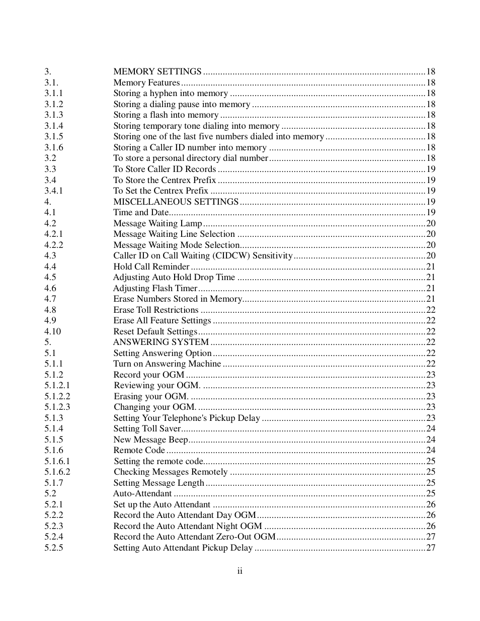 Cortelco 2750 User Manual | Page 3 / 58