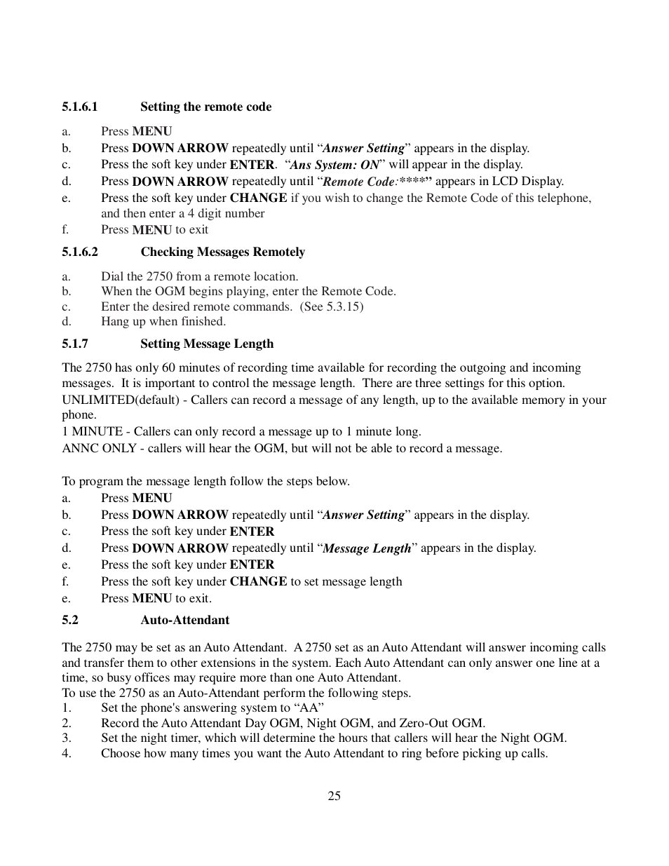 Cortelco 2750 User Manual | Page 30 / 58