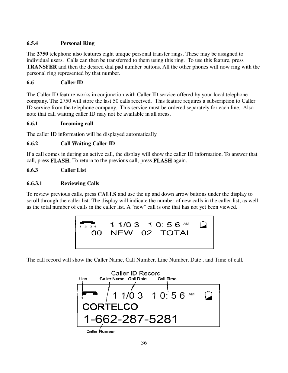 Cortelco 2750 User Manual | Page 41 / 58