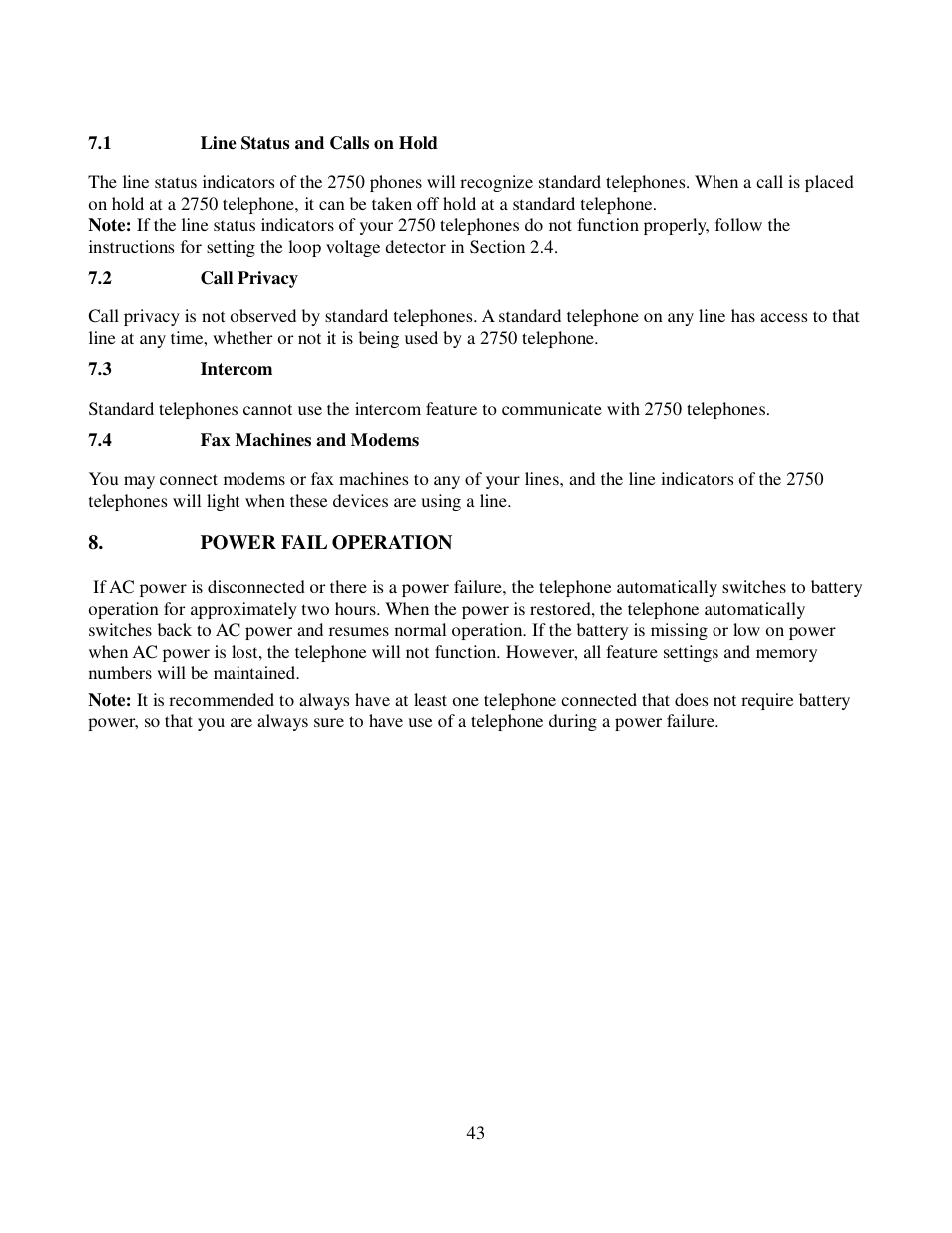 Cortelco 2750 User Manual | Page 48 / 58