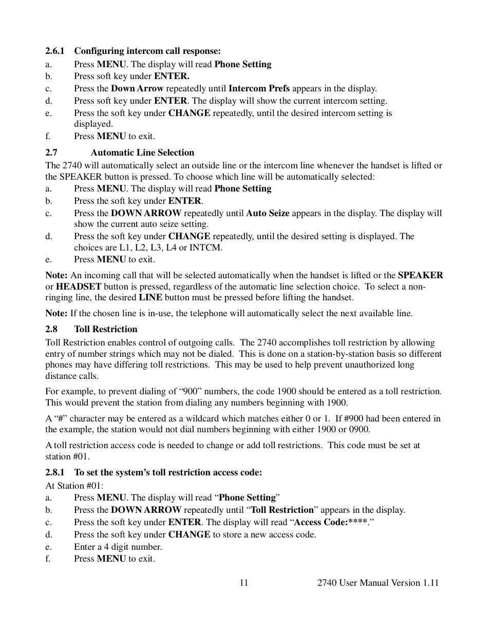 Cortelco 2740 User Manual | Page 16 / 42