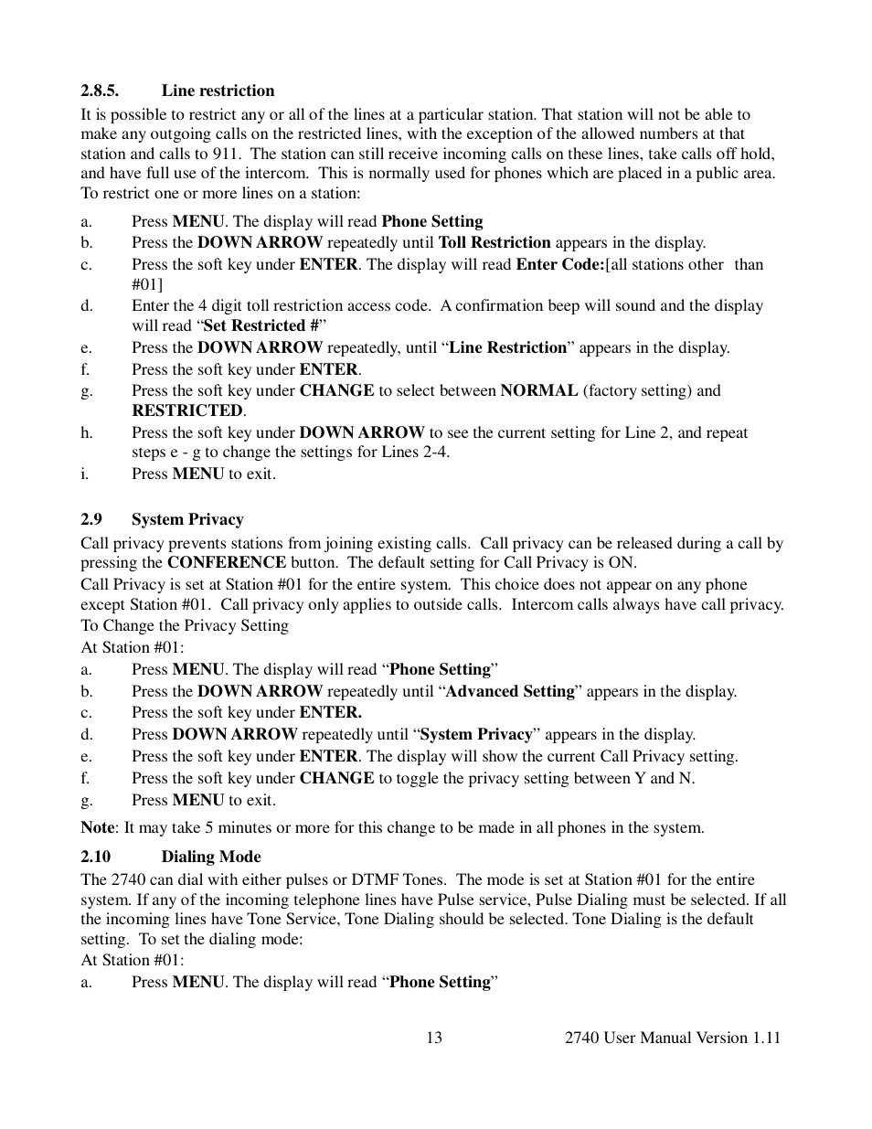 Cortelco 2740 User Manual | Page 18 / 42