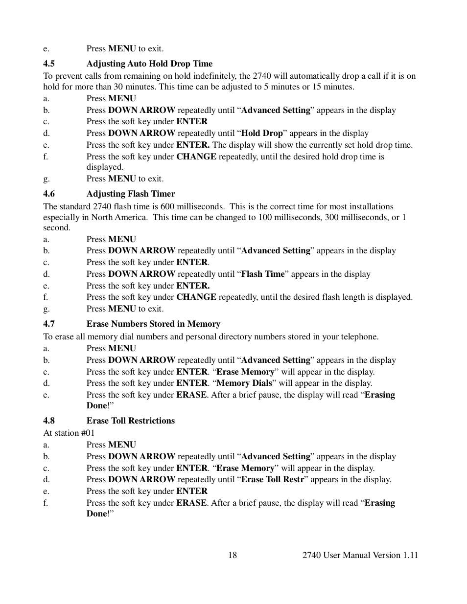 Cortelco 2740 User Manual | Page 23 / 42