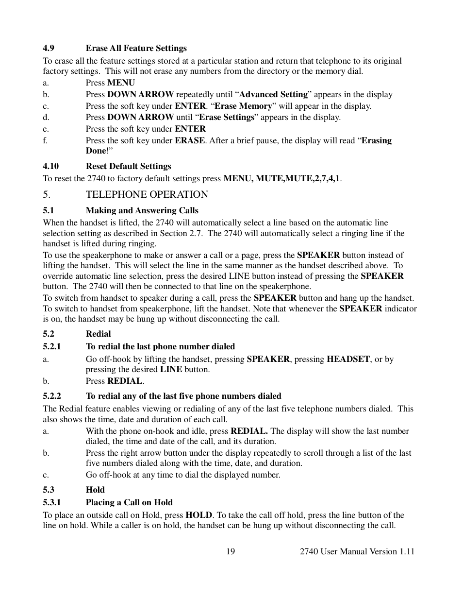 Cortelco 2740 User Manual | Page 24 / 42