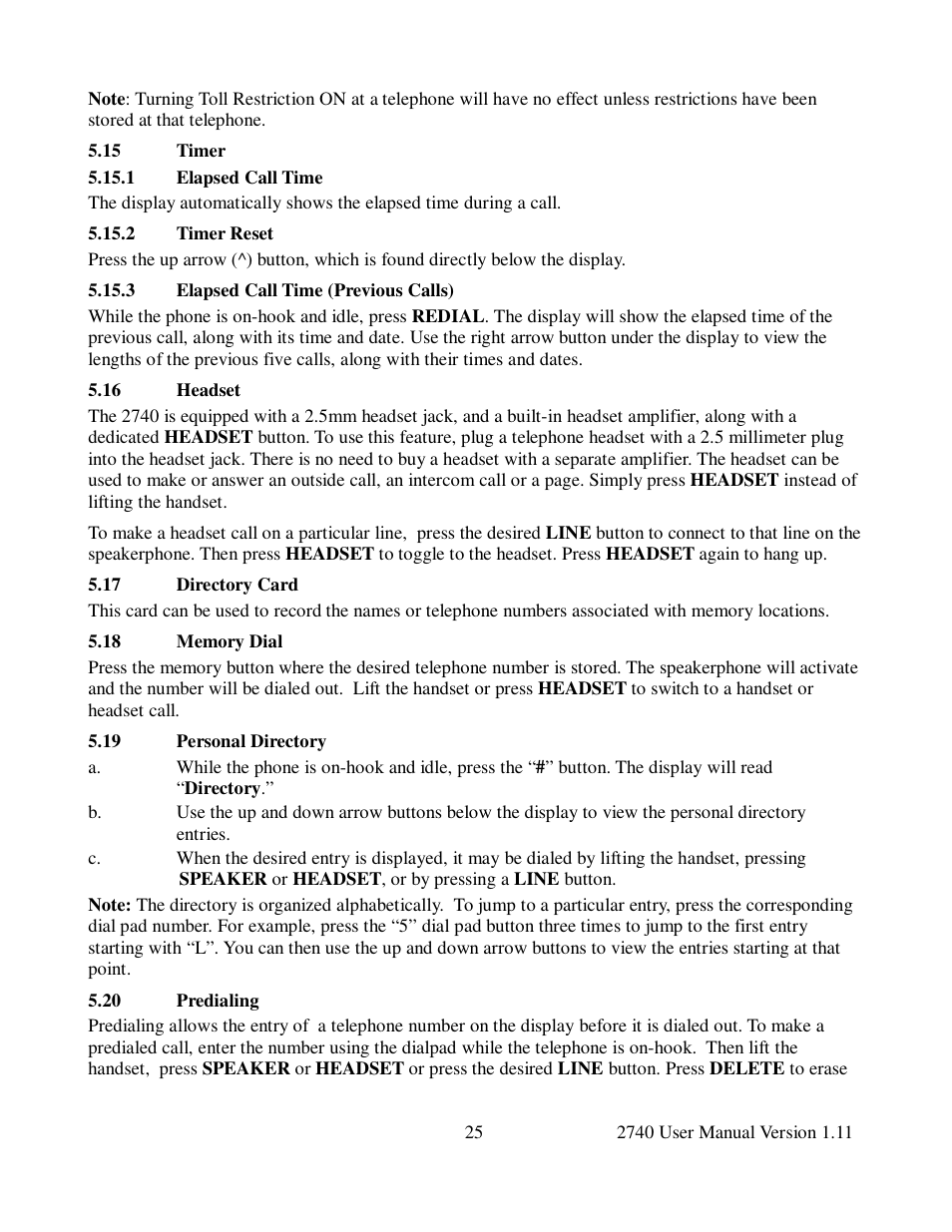Cortelco 2740 User Manual | Page 30 / 42