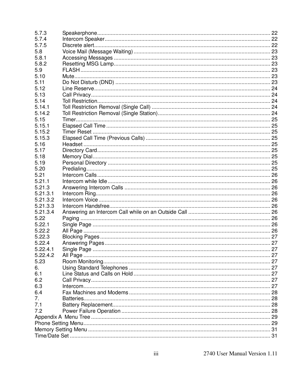 Cortelco 2740 User Manual | Page 4 / 42