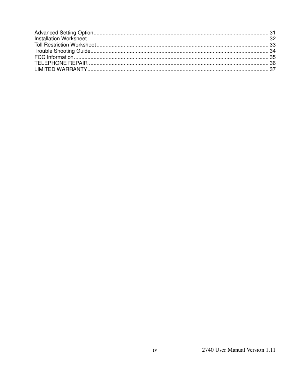 Cortelco 2740 User Manual | Page 5 / 42