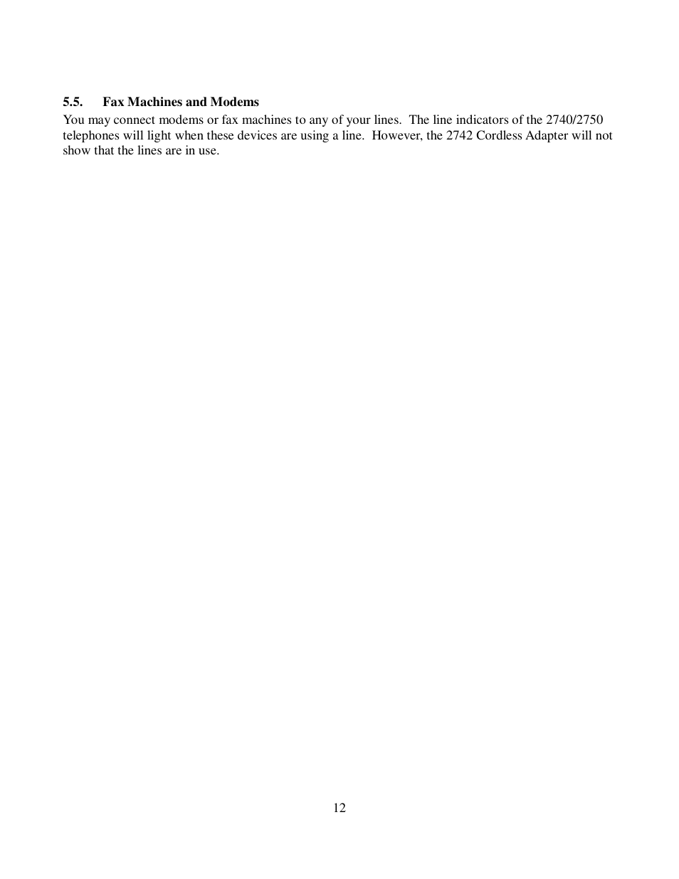 Cortelco FOUR LINE CORDLESS ANALOG ADAPTER 2742 User Manual | Page 15 / 21