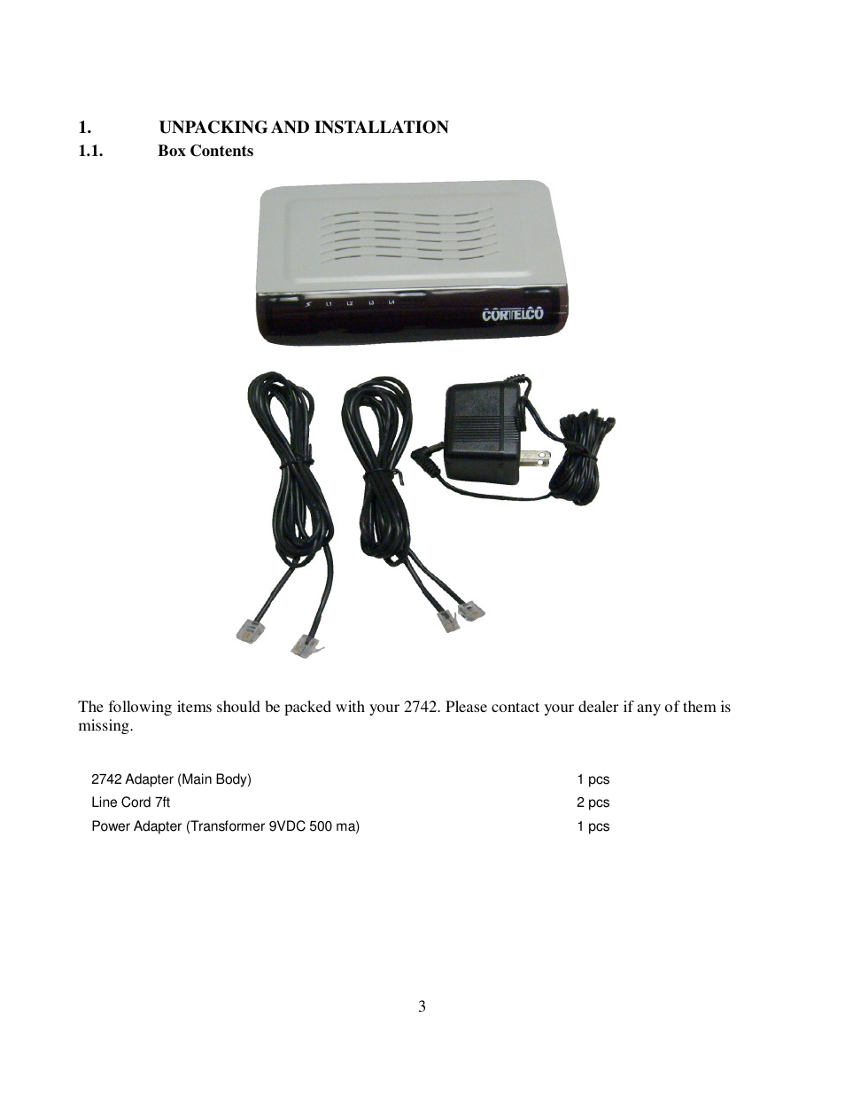 Cortelco FOUR LINE CORDLESS ANALOG ADAPTER 2742 User Manual | Page 6 / 21