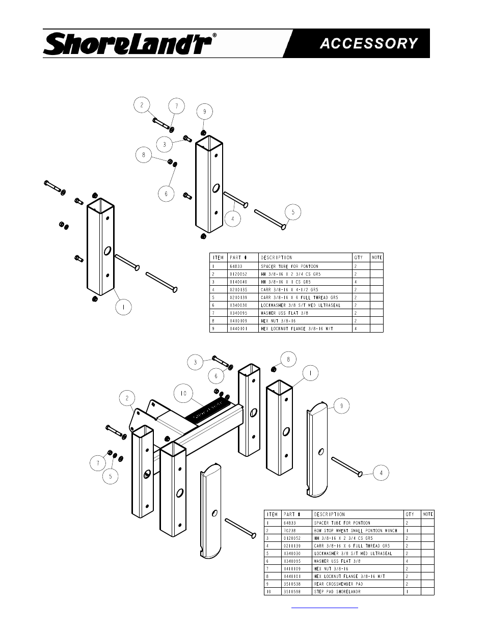 ShoreLand'r TA0179 User Manual | 2 pages
