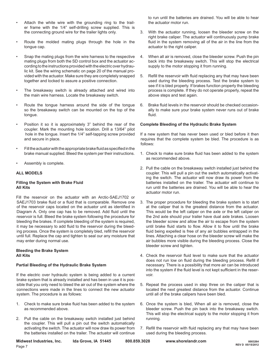 ShoreLand'r TA1015 User Manual | Page 7 / 8