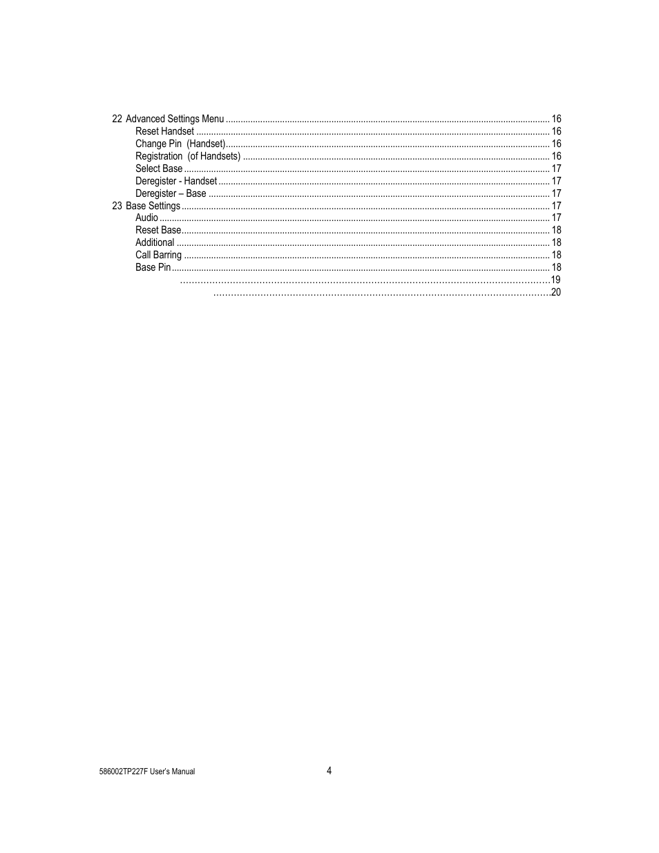 Cortelco 586002-TP2-27F User Manual | Page 4 / 20