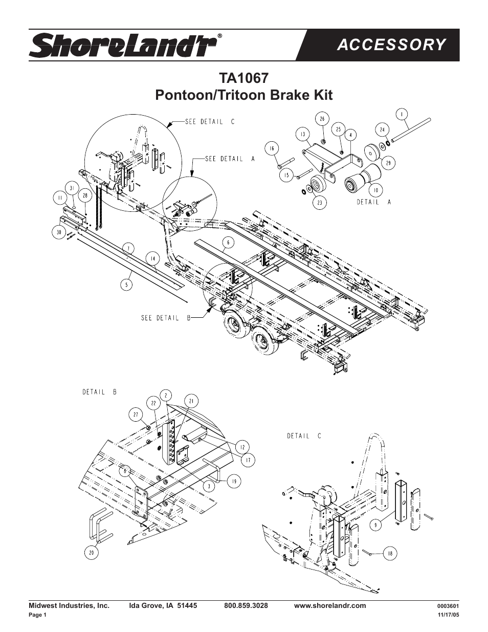 ShoreLand'r TA1067 User Manual | 4 pages