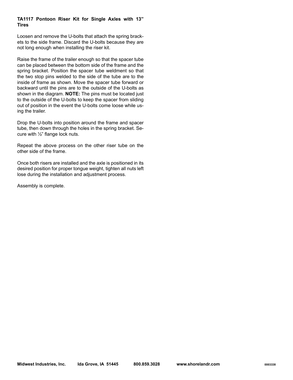 ShoreLand'r TA1117 User Manual | Page 2 / 2