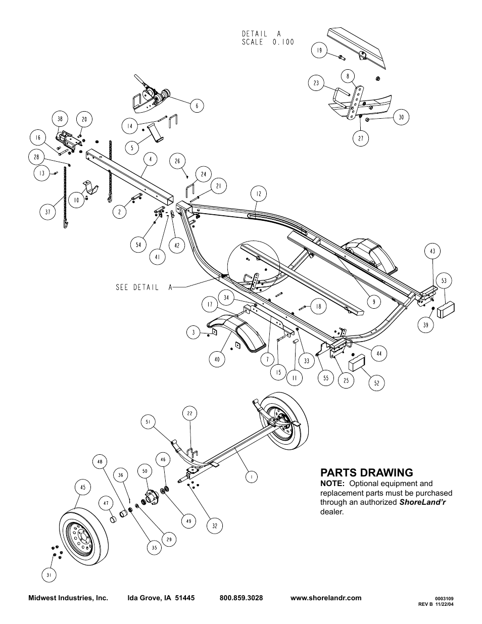 Parts drawing | ShoreLand'r PWC1000 V.1 User Manual | Page 2 / 4