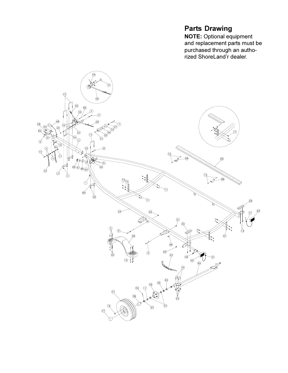 Parts drawing | ShoreLand'r PWC1000-8 User Manual | Page 3 / 4
