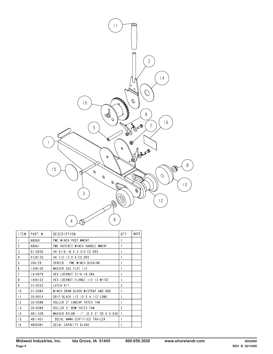 ShoreLand'r PWC1000L V.2 User Manual | Page 4 / 4