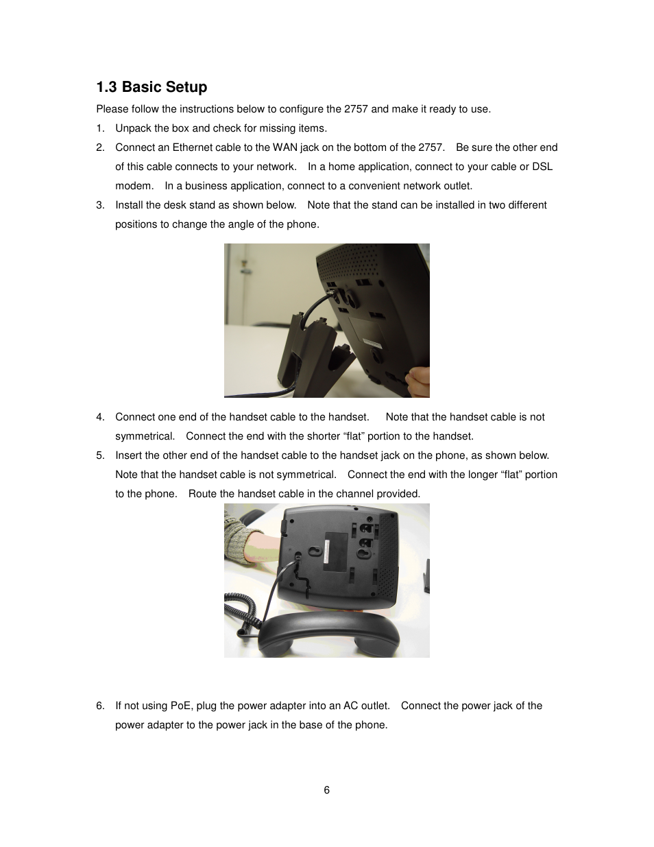 3 basic setup | Cortelco 2757 User Manual | Page 6 / 58