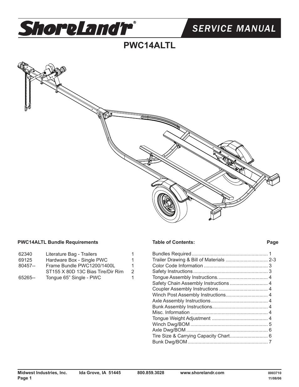 ShoreLand'r PWC14ALTL User Manual | 8 pages