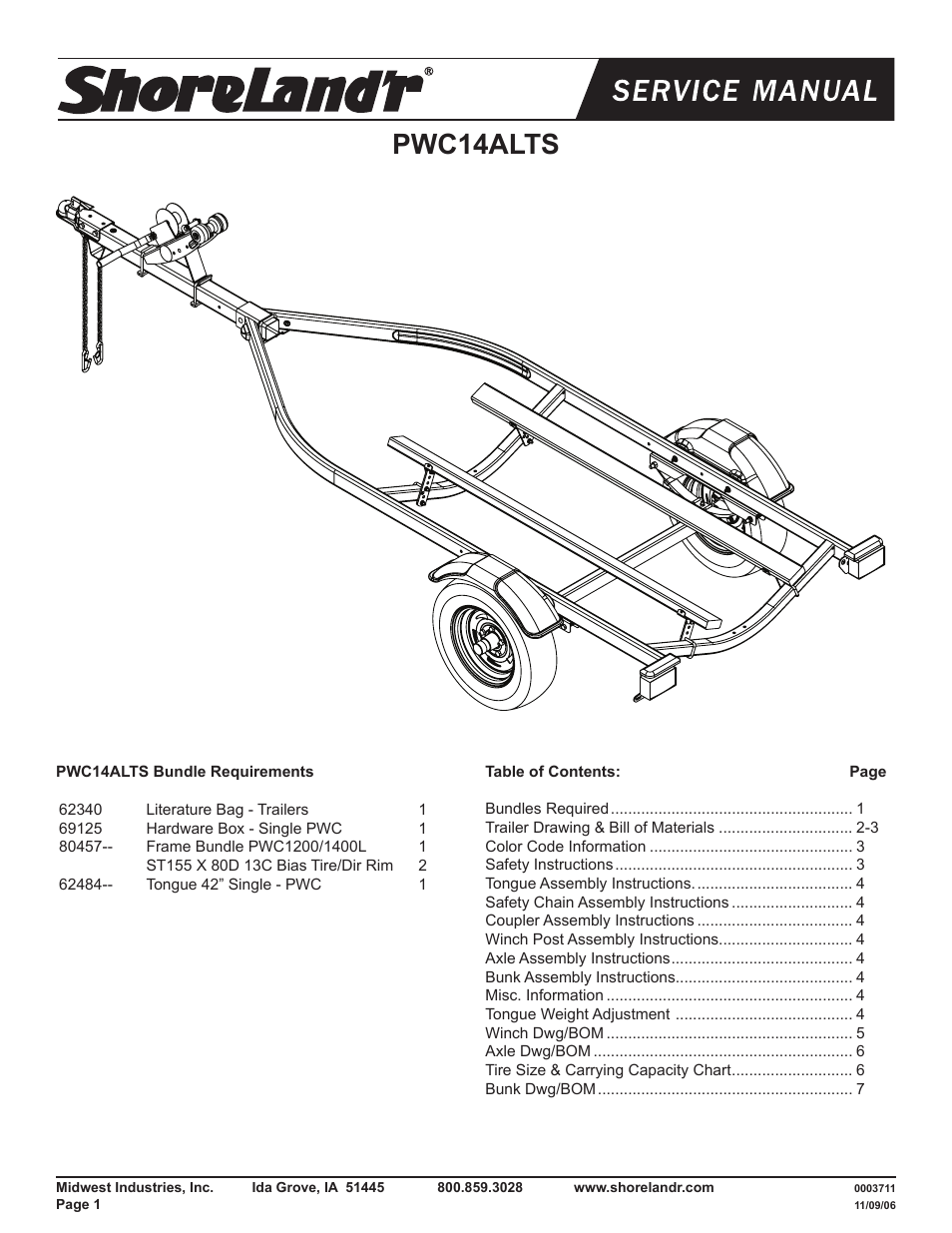 ShoreLand'r PWC14ALTS User Manual | 8 pages