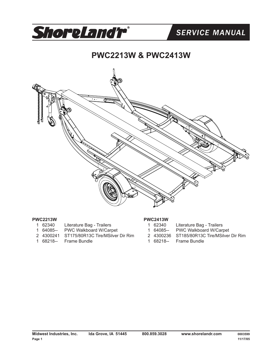 ShoreLand'r PWC2213W V.2 User Manual | 8 pages