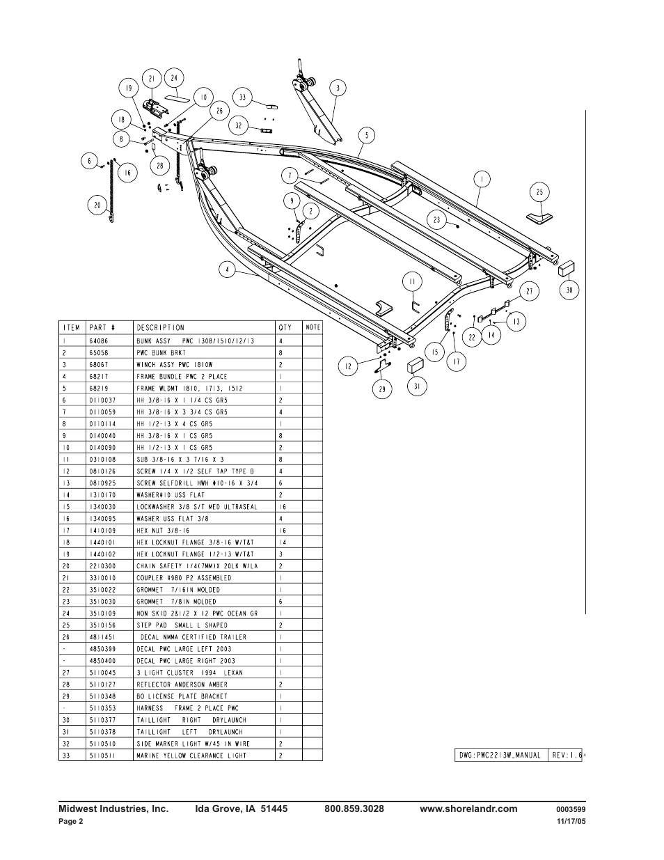 ShoreLand'r PWC2213W V.2 User Manual | Page 2 / 8