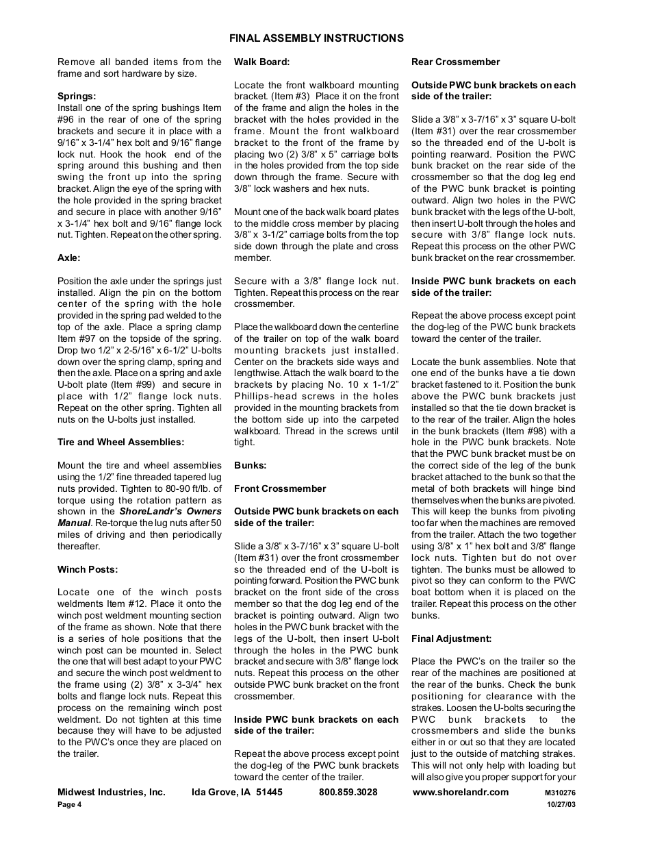 ShoreLand'r PWC2213W V.1 User Manual | Page 4 / 6