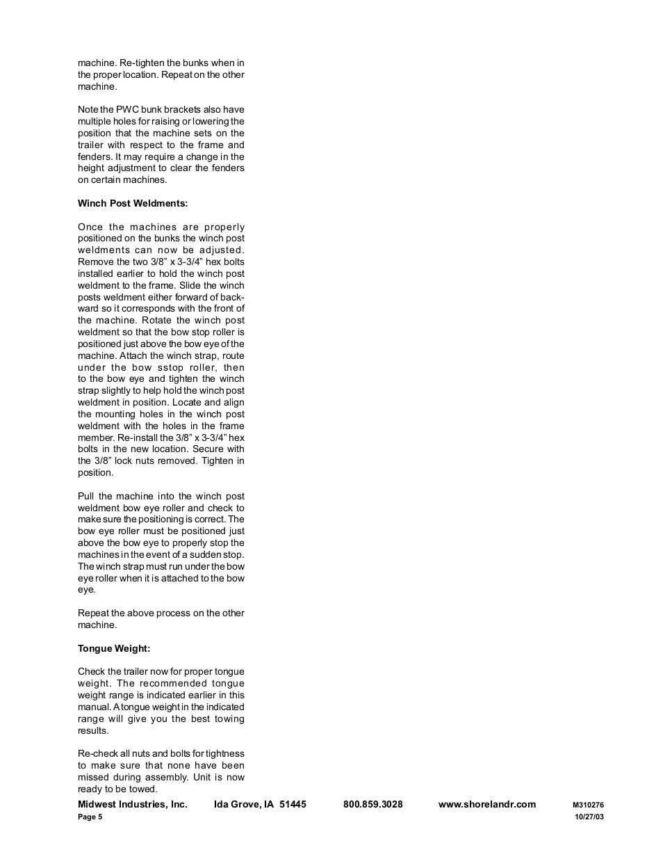ShoreLand'r PWC2213W V.1 User Manual | Page 5 / 6