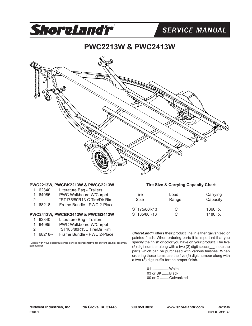 ShoreLand'r PWC2213W V.2 User Manual | 8 pages