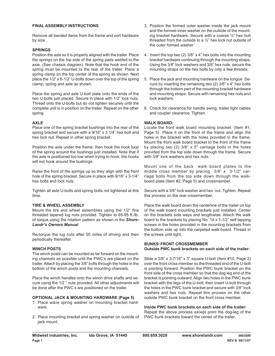 ShoreLand'r PWC2213W V.2 User Manual | Page 7 / 8