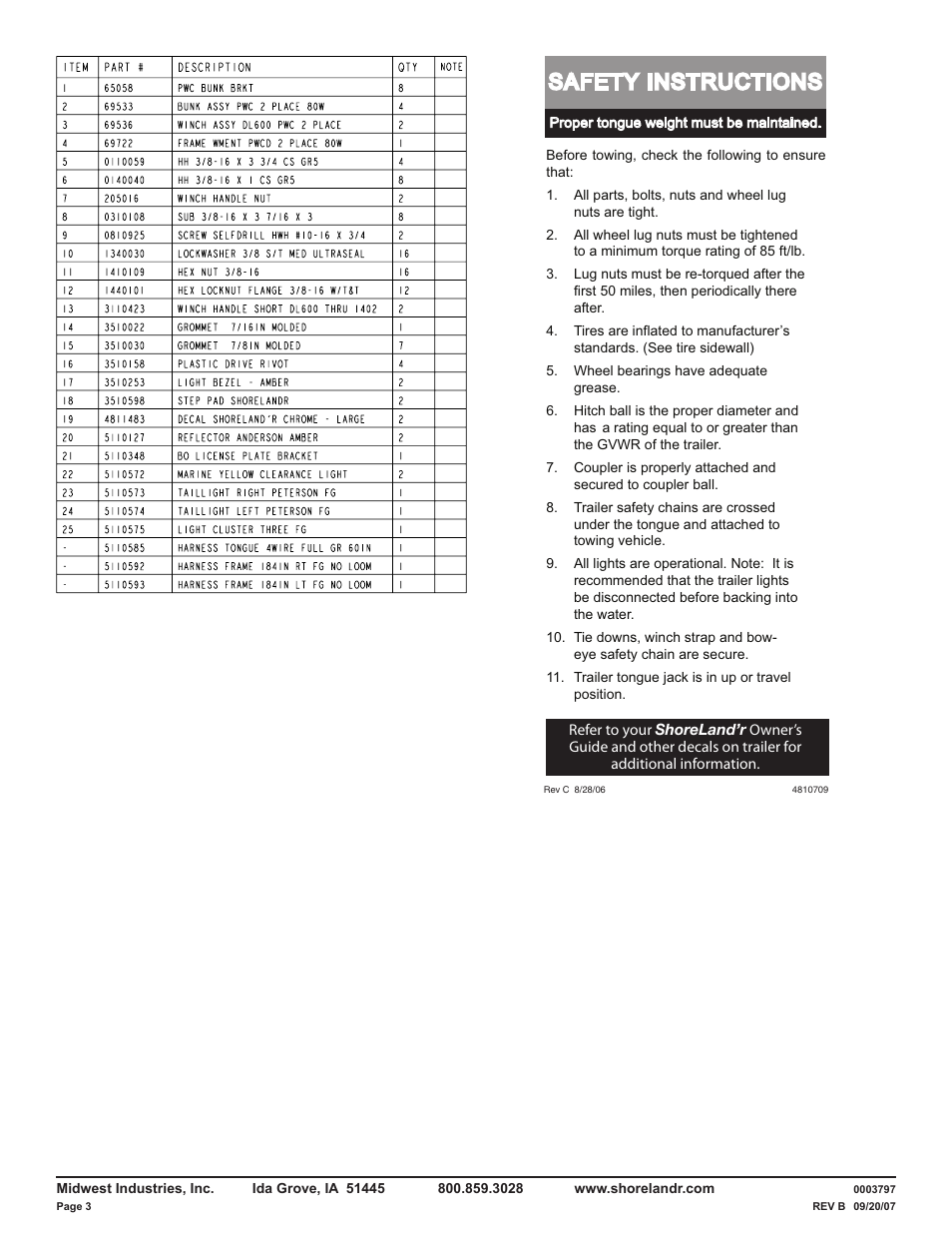 Safety instructions | ShoreLand'r PWCD2213 V.2 User Manual | Page 3 / 10