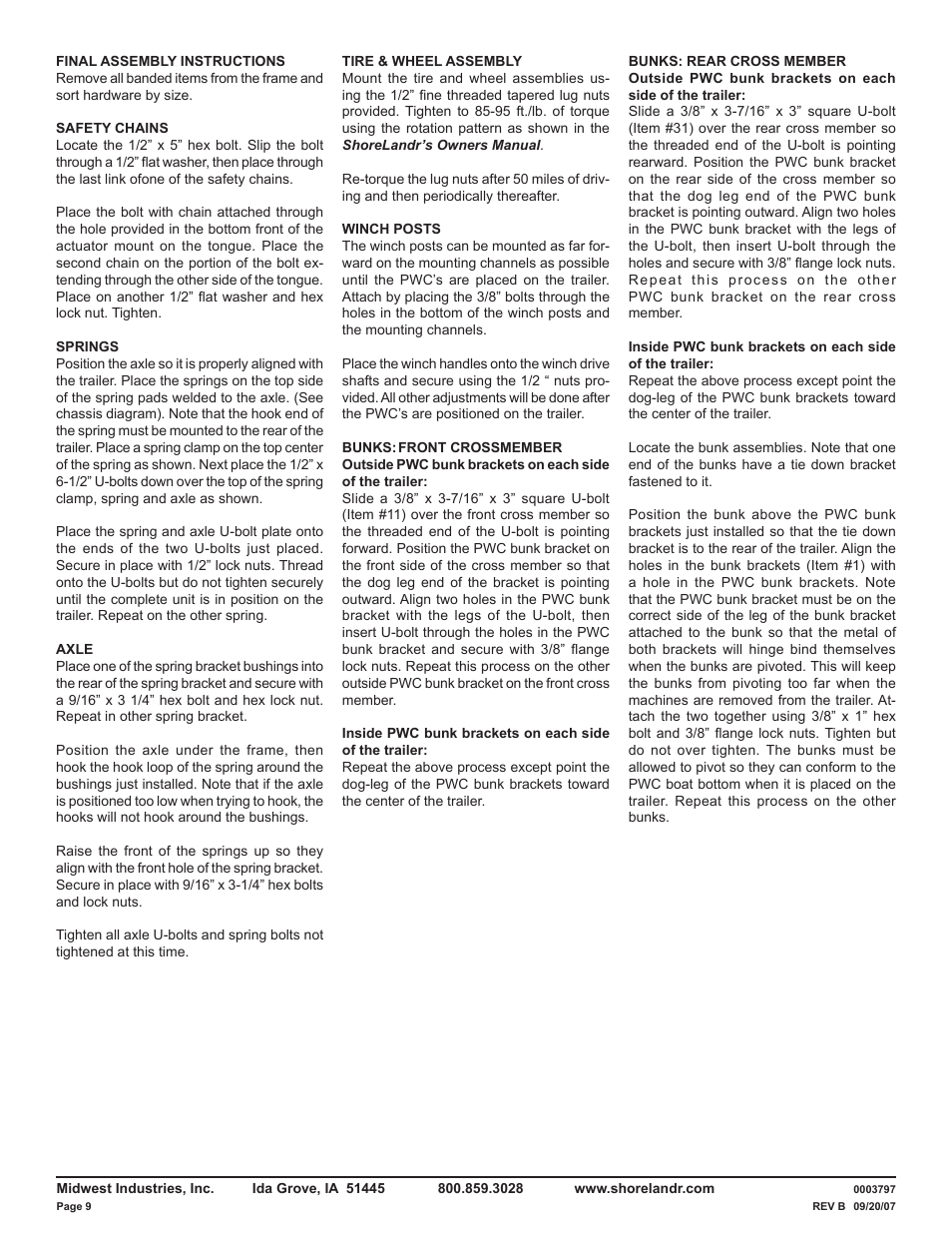ShoreLand'r PWCD2213 V.2 User Manual | Page 9 / 10