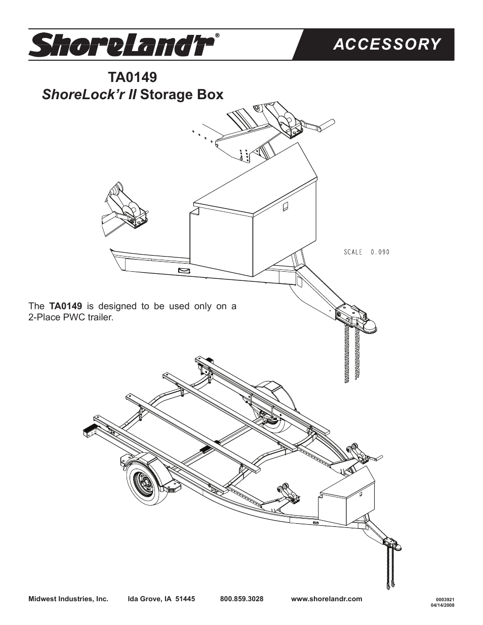 ShoreLand'r TA0149 User Manual | 2 pages