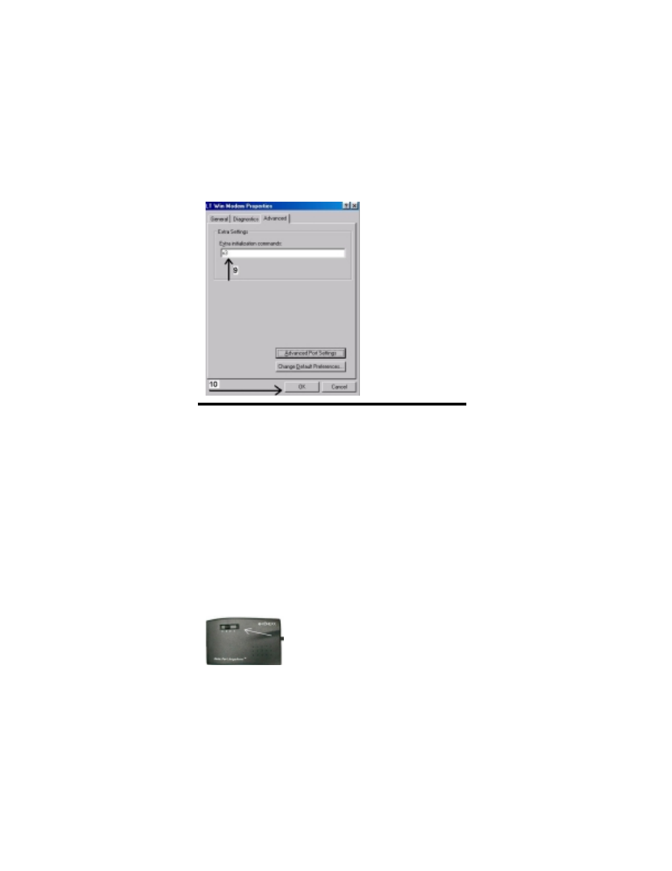 Establishing your connection | Cortelco network adaptor User Manual | Page 10 / 25