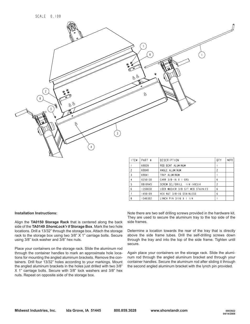 ShoreLand'r TA0150 User Manual | Page 2 / 2