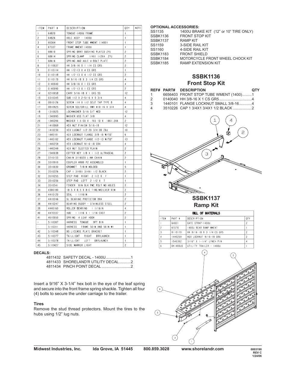 ShoreLand'r 1400U User Manual | Page 3 / 4