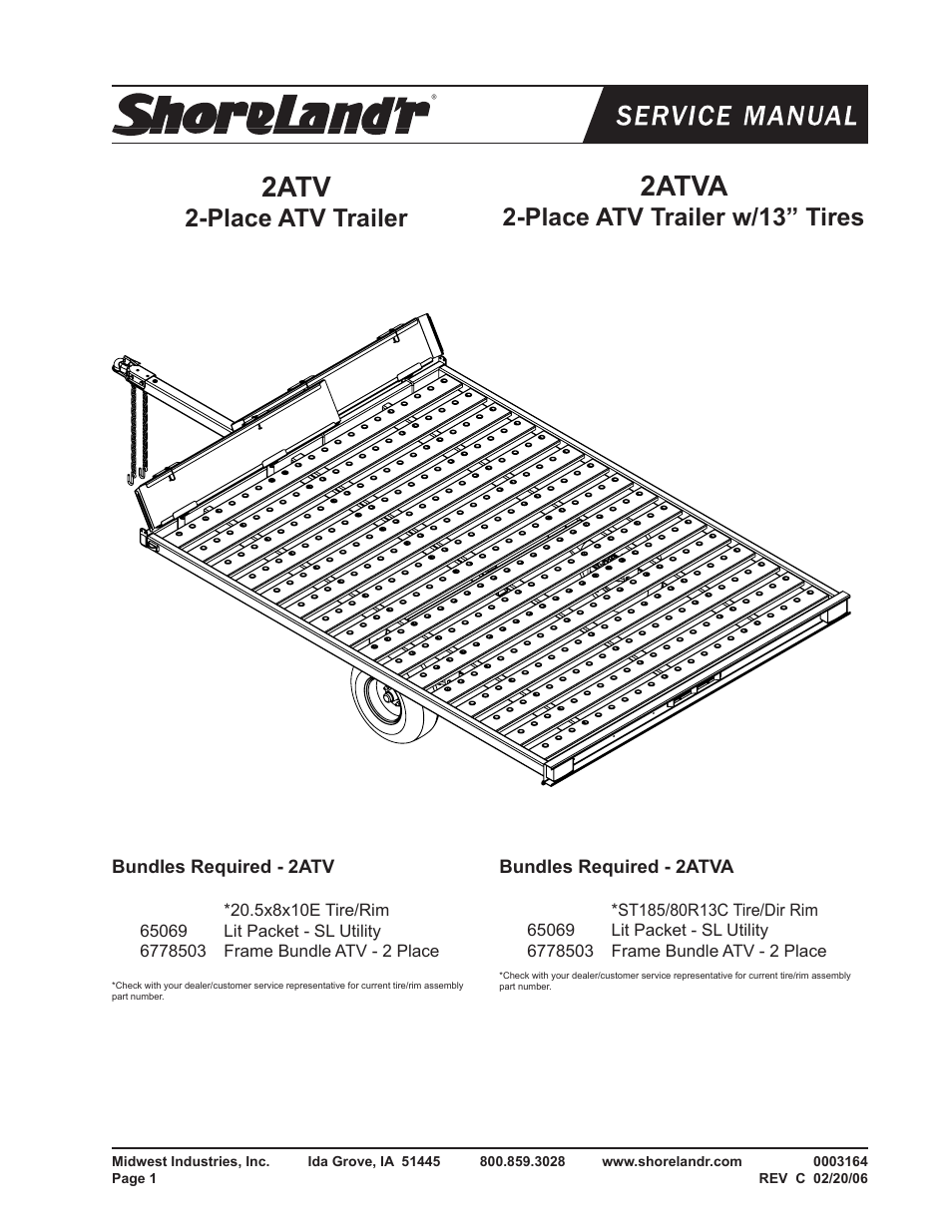 ShoreLand'r 2ATV User Manual | 6 pages