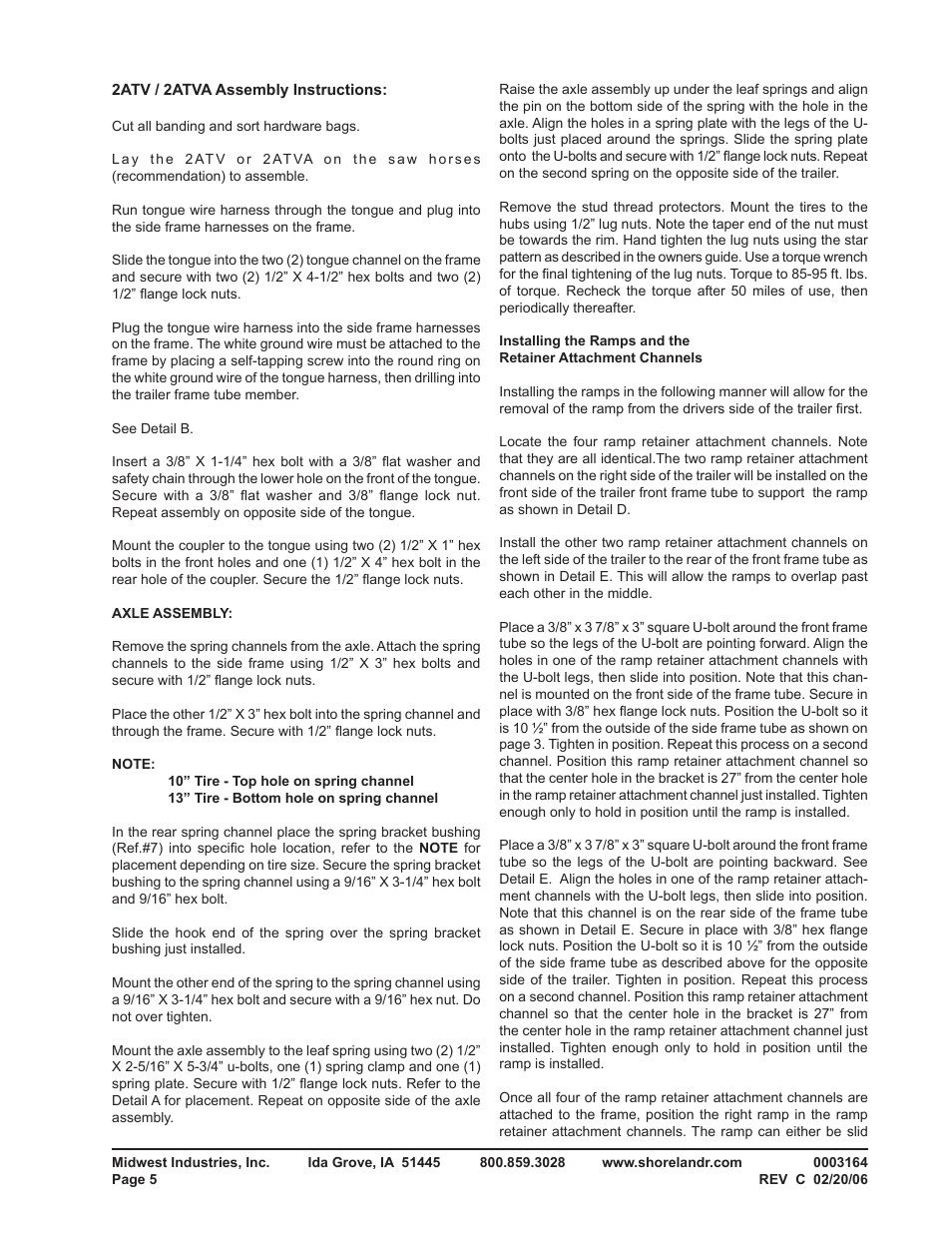 ShoreLand'r 2ATV User Manual | Page 5 / 6