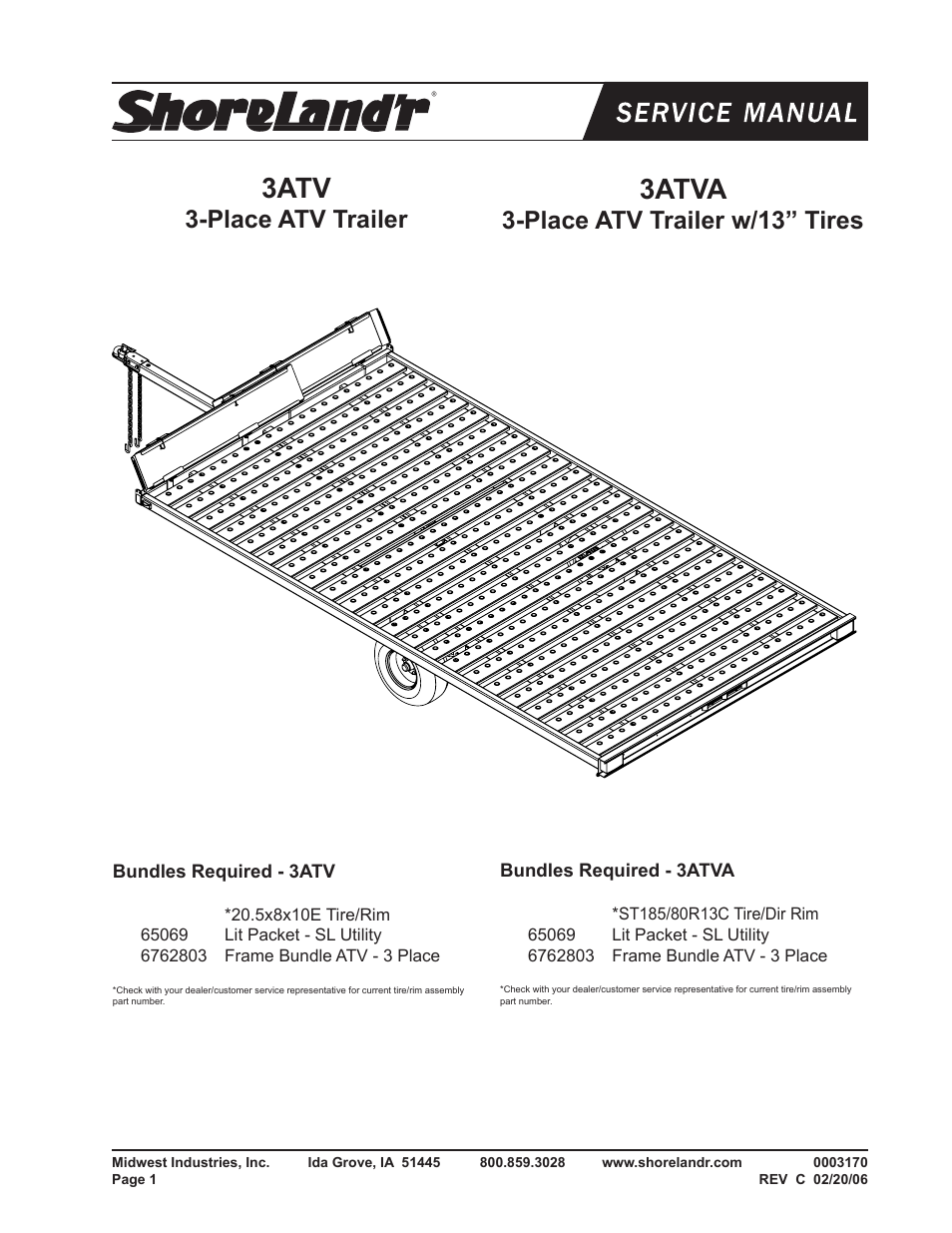 ShoreLand'r 3ATV User Manual | 6 pages