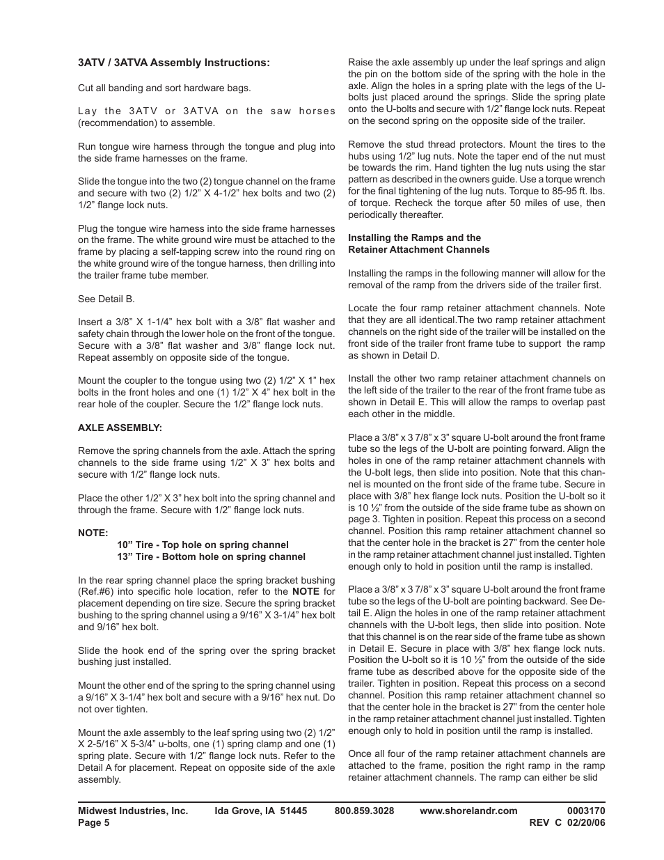 ShoreLand'r 3ATV User Manual | Page 5 / 6