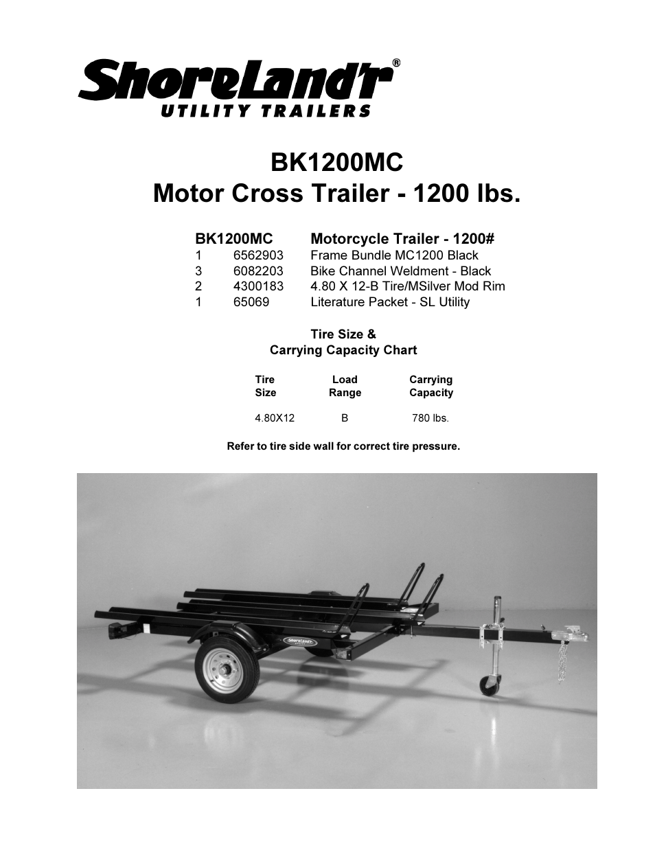 ShoreLand'r BK1200MC V.1 User Manual | 4 pages